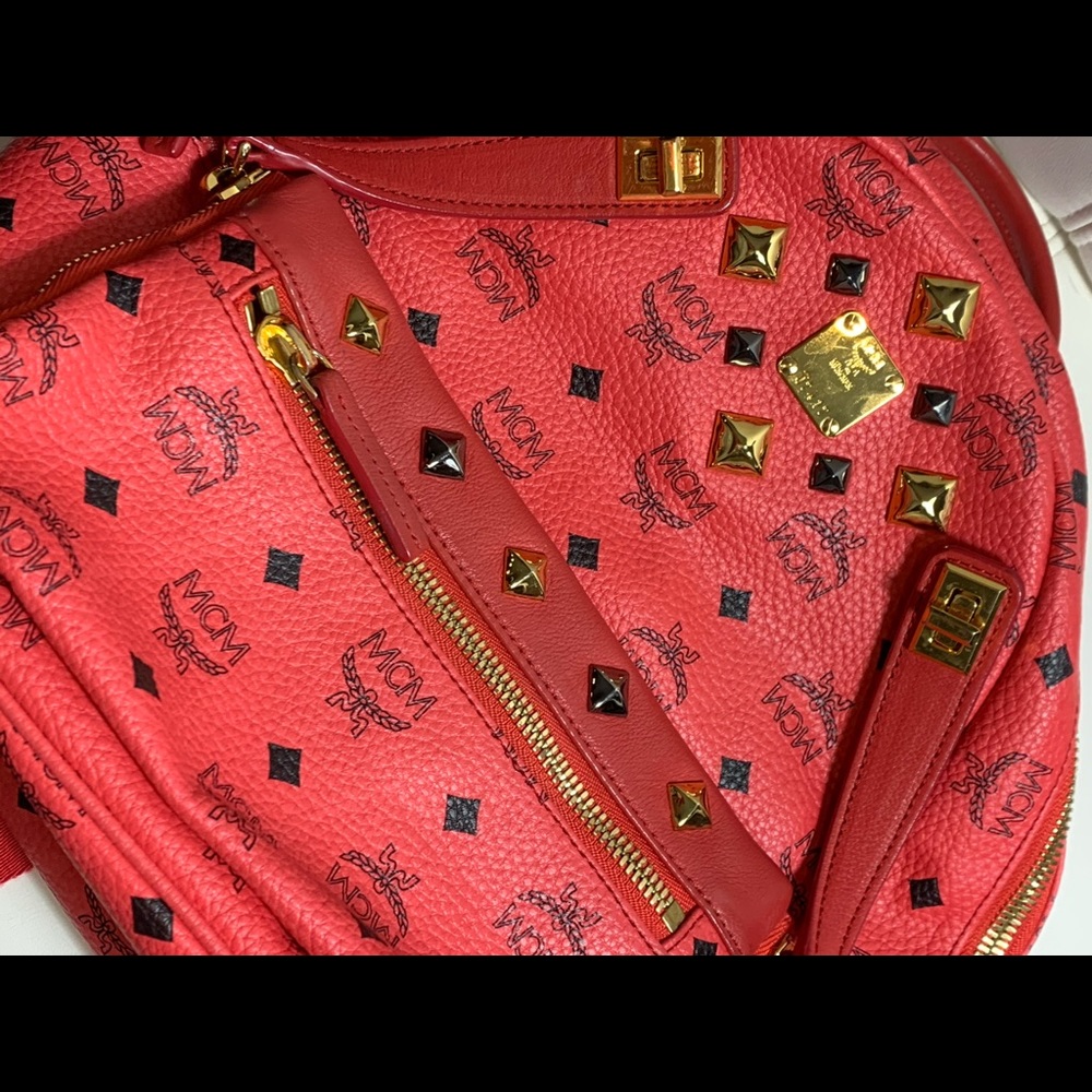 MCM Studded Backpack